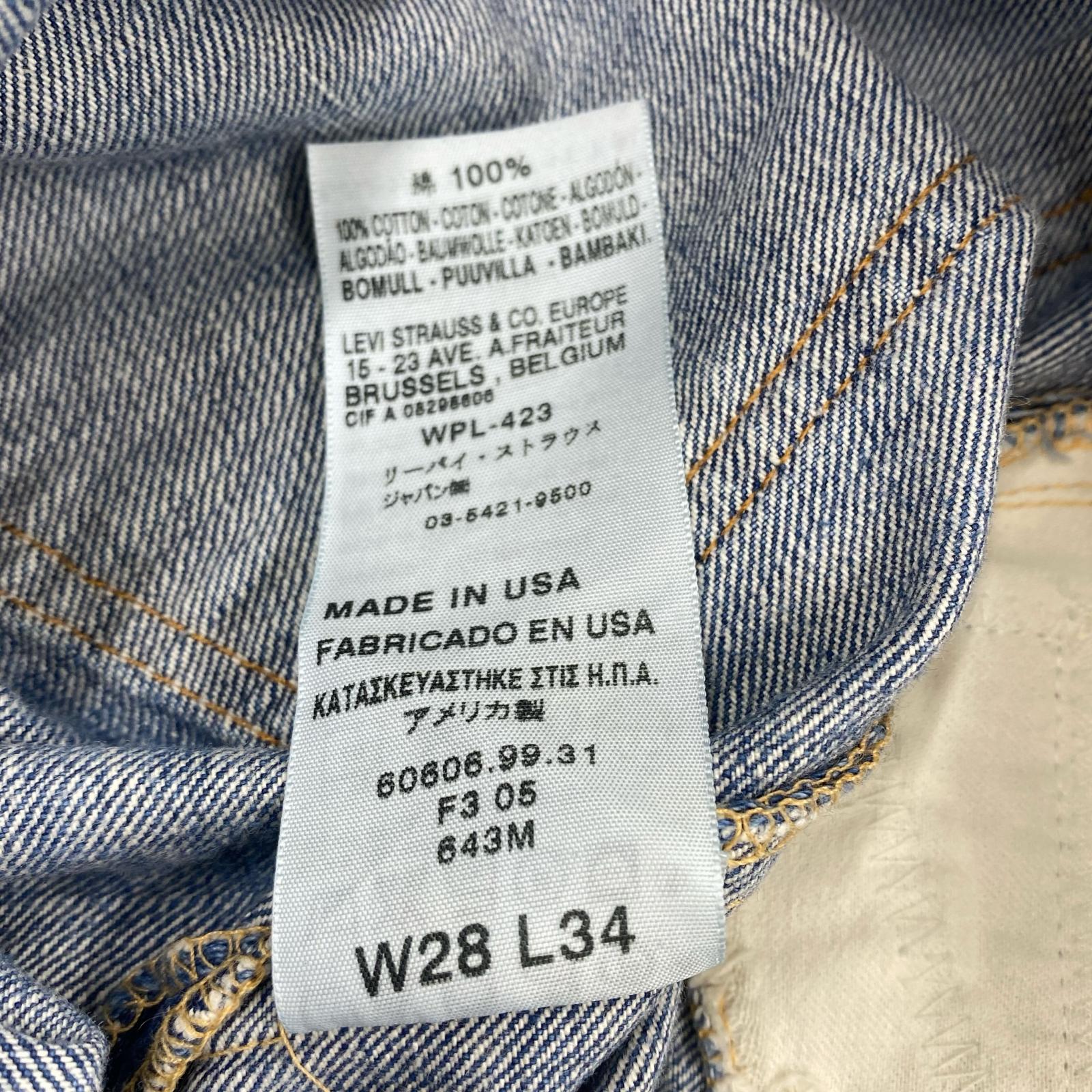 デニムパンツ 606 LIMITED EDITION BIG オレンジタブ W28 28 ブルー
