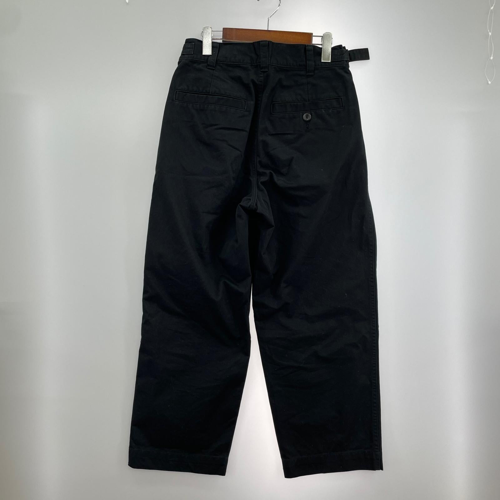 パンツ WASHED CHINO COTTON (S) S ブラック