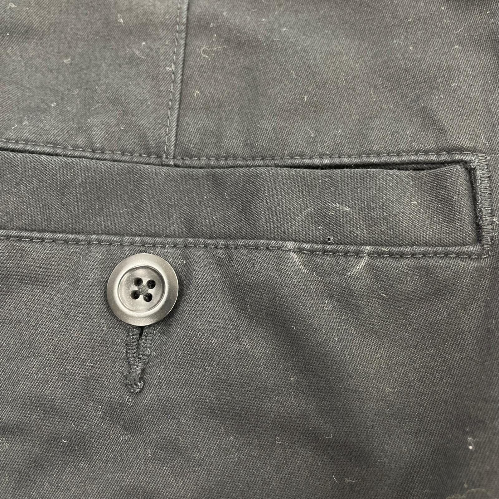 パンツ WASHED CHINO COTTON (S) S ブラック