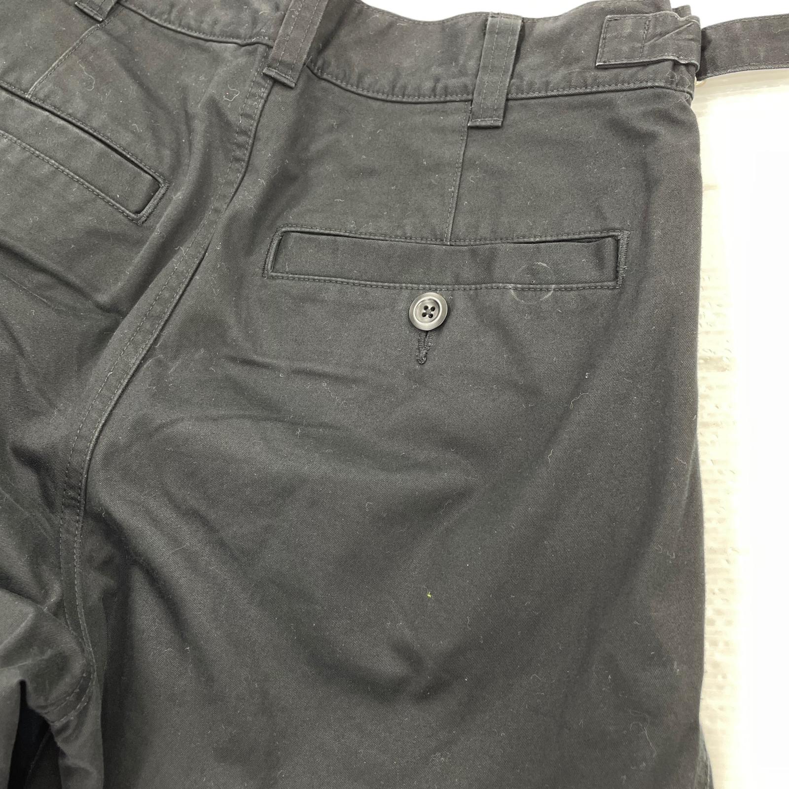 パンツ WASHED CHINO COTTON (S) S ブラック