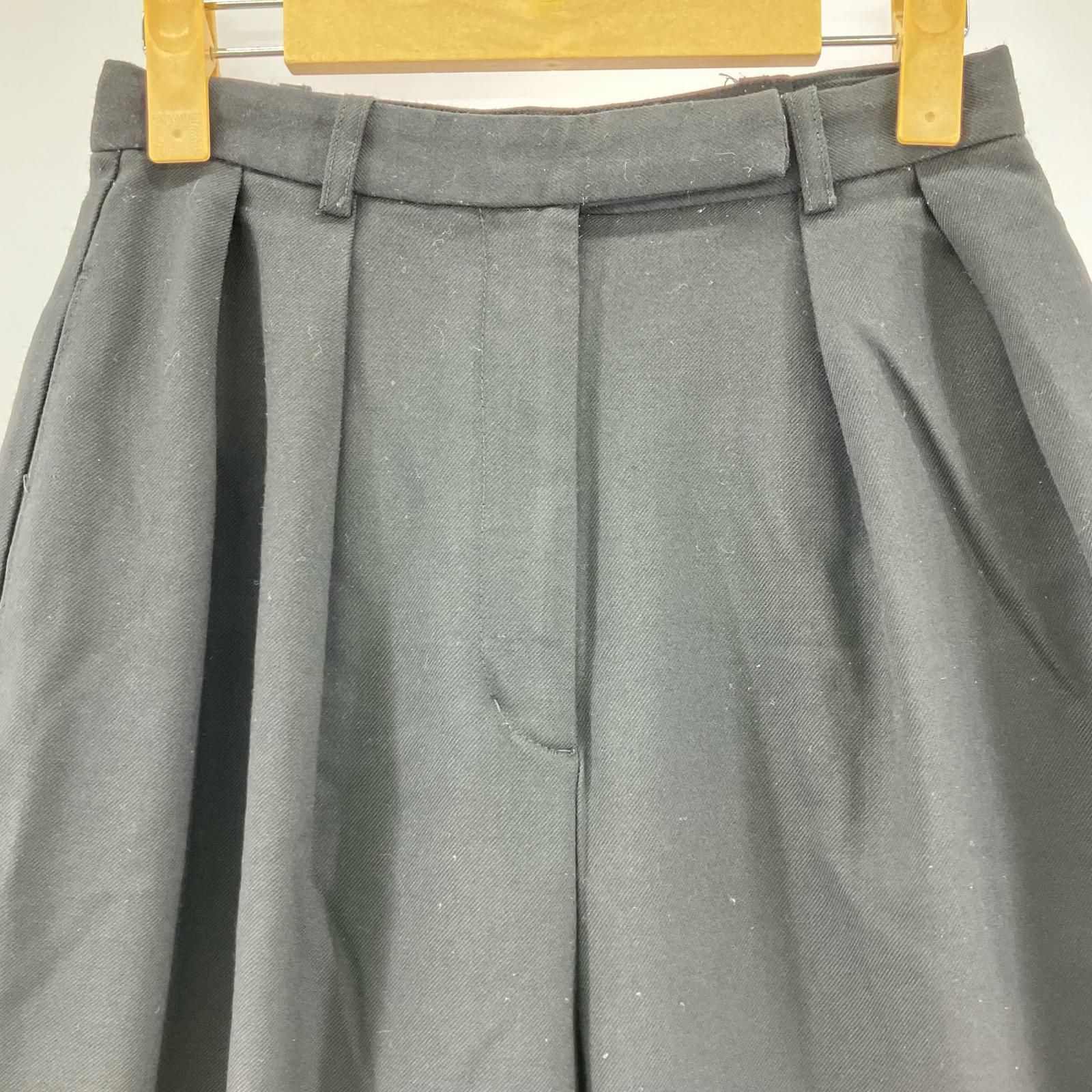 パンツ louren tuck cocoon pants S ブラック
