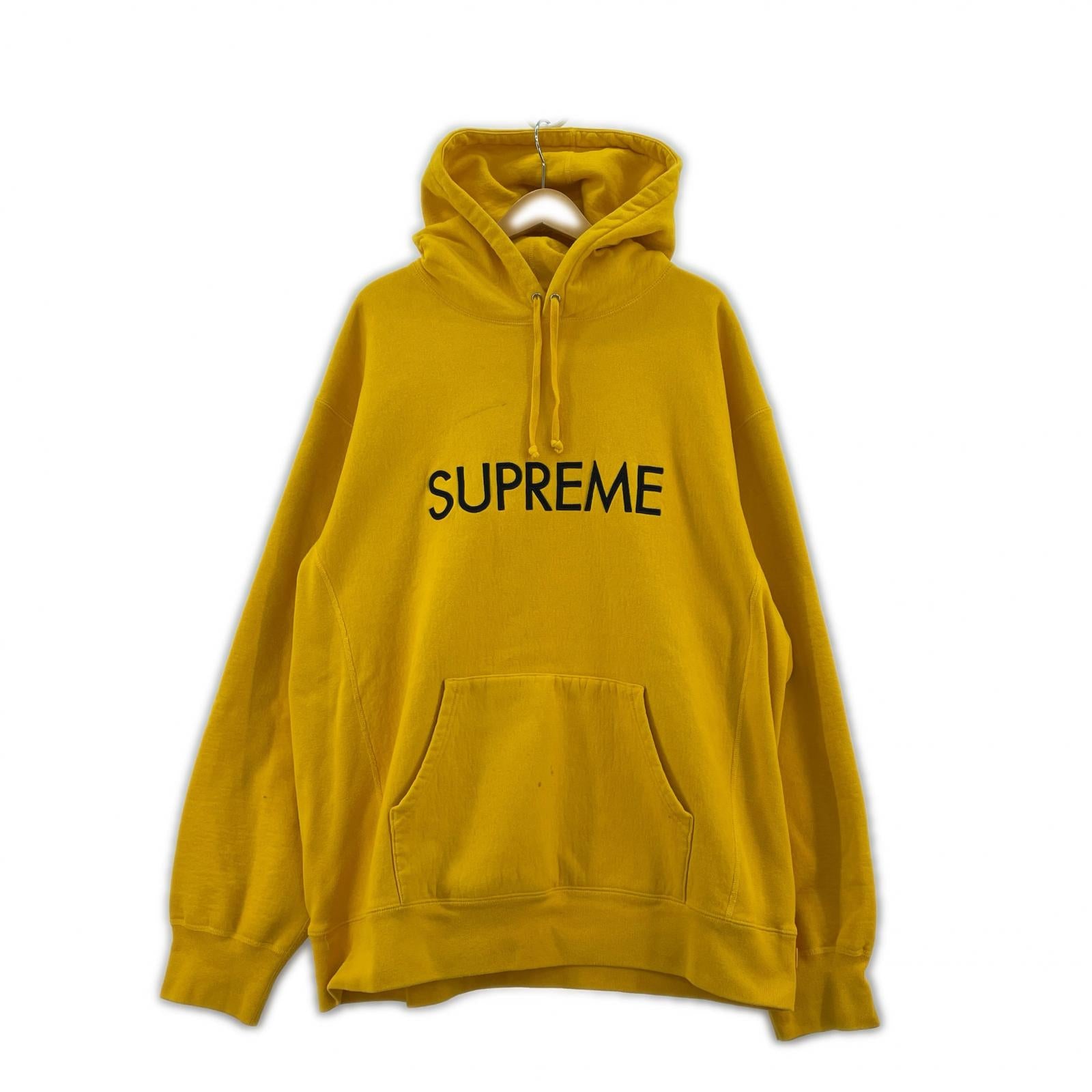 パーカー Supreme 22AW Capital Hooded Sweatshirt XXL 黄 イエロー