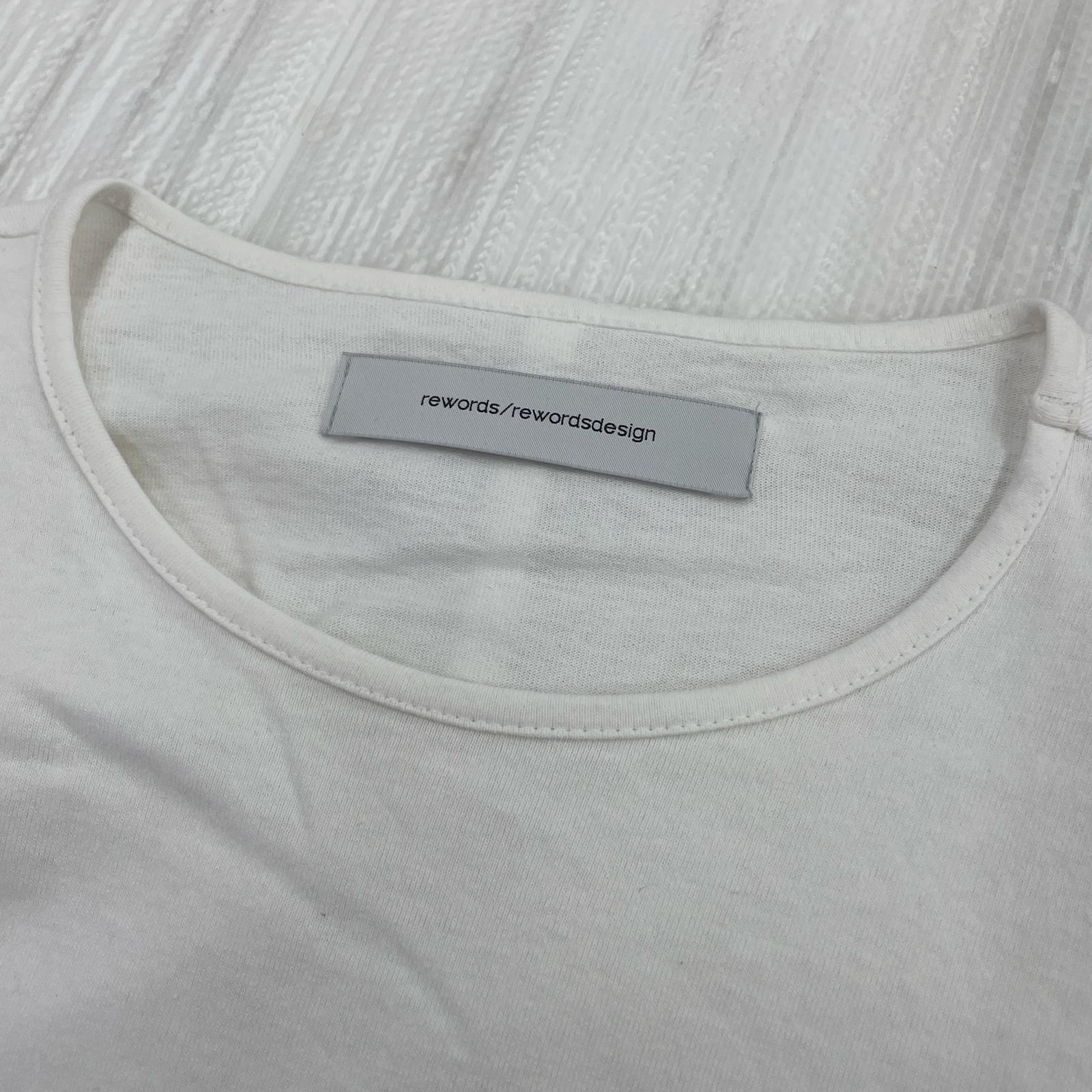 長袖Tシャツ rewords/rewordsdesign 白 (44) 44 ホワイト