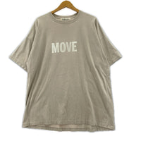 半袖Tシャツ MOVE ベージュ (M) M ベージュ