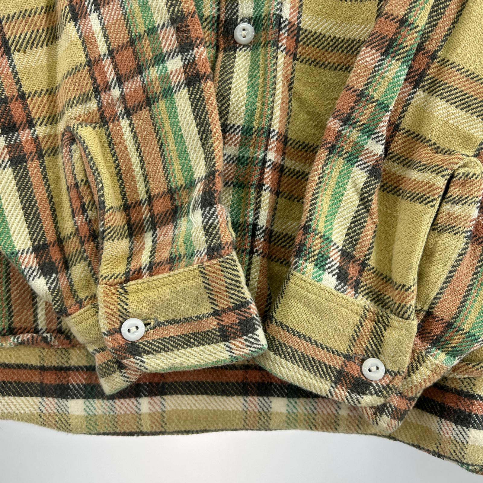 長袖シャツ 70s BICMAC ヘビネル ベージュ