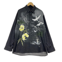長袖シャツ DECHINE CARP&SPLASH BIG SHIRT BLACK 46 ブラック