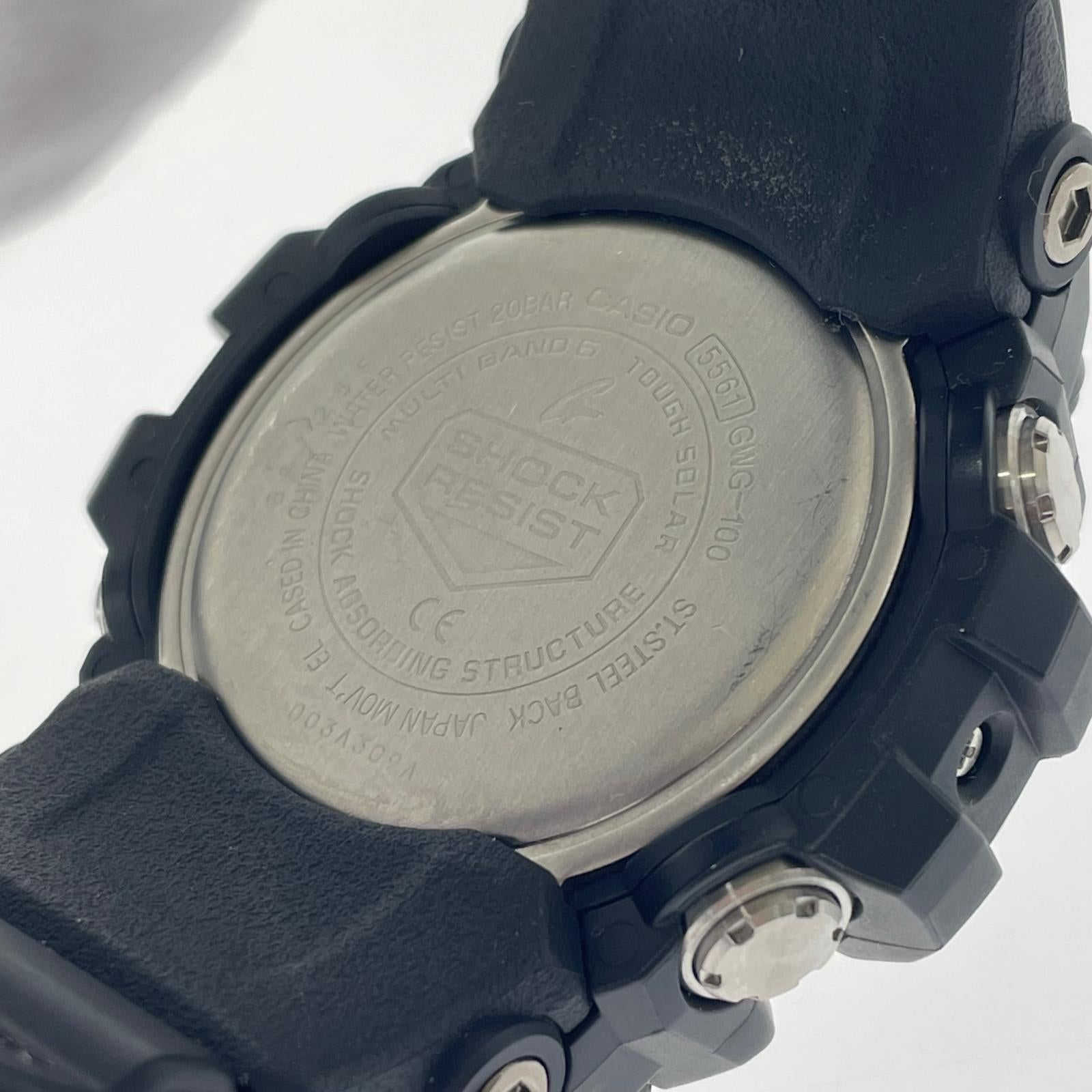 腕時計 GWG-100-1AJF MUDMASTER デジアナ ソーラー腕時計 ブラック