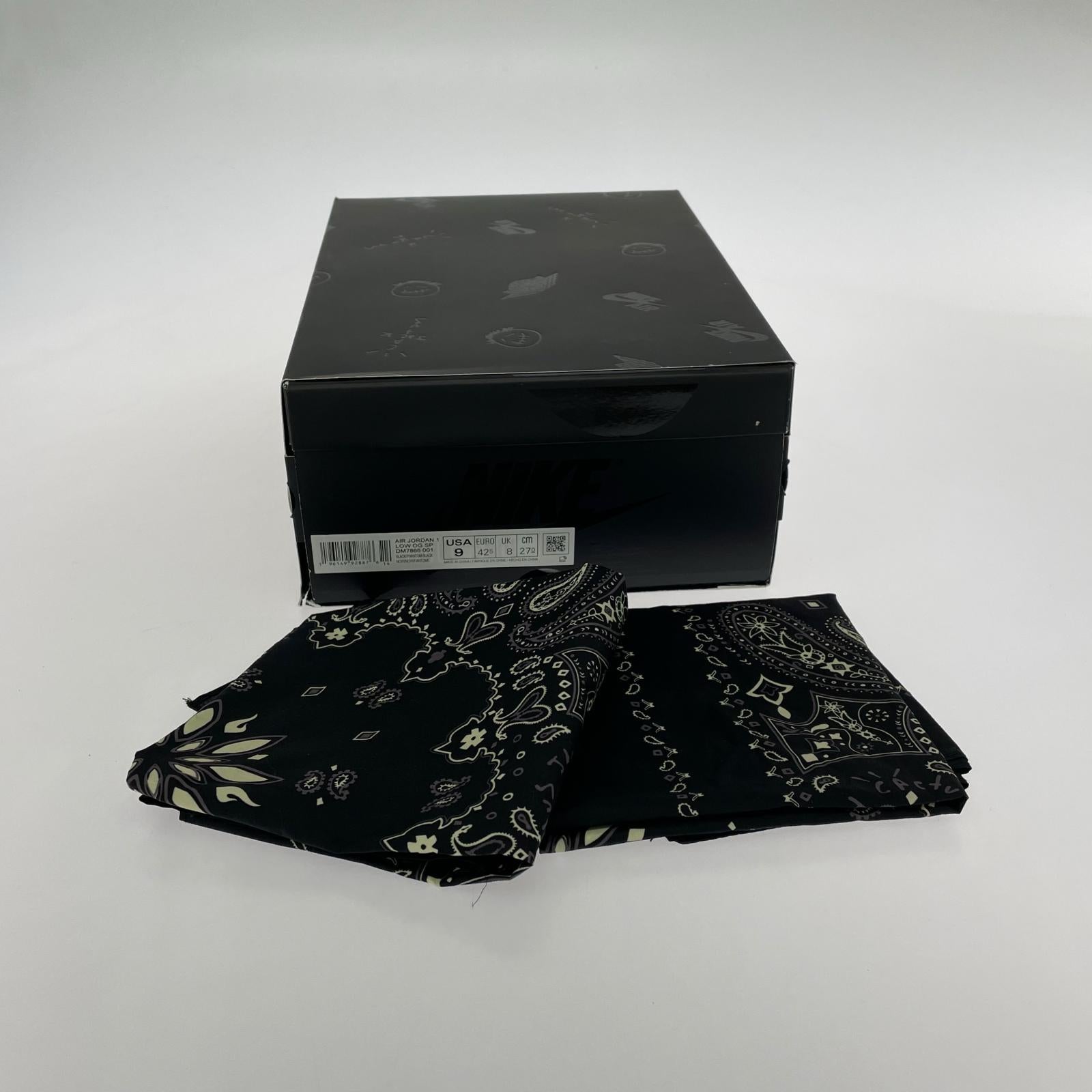 スニーカー Travis Scott Air Jordan 1 Low OG SP 27㎝ 27cm (US9 UK8 1/2 EU44) ブラック