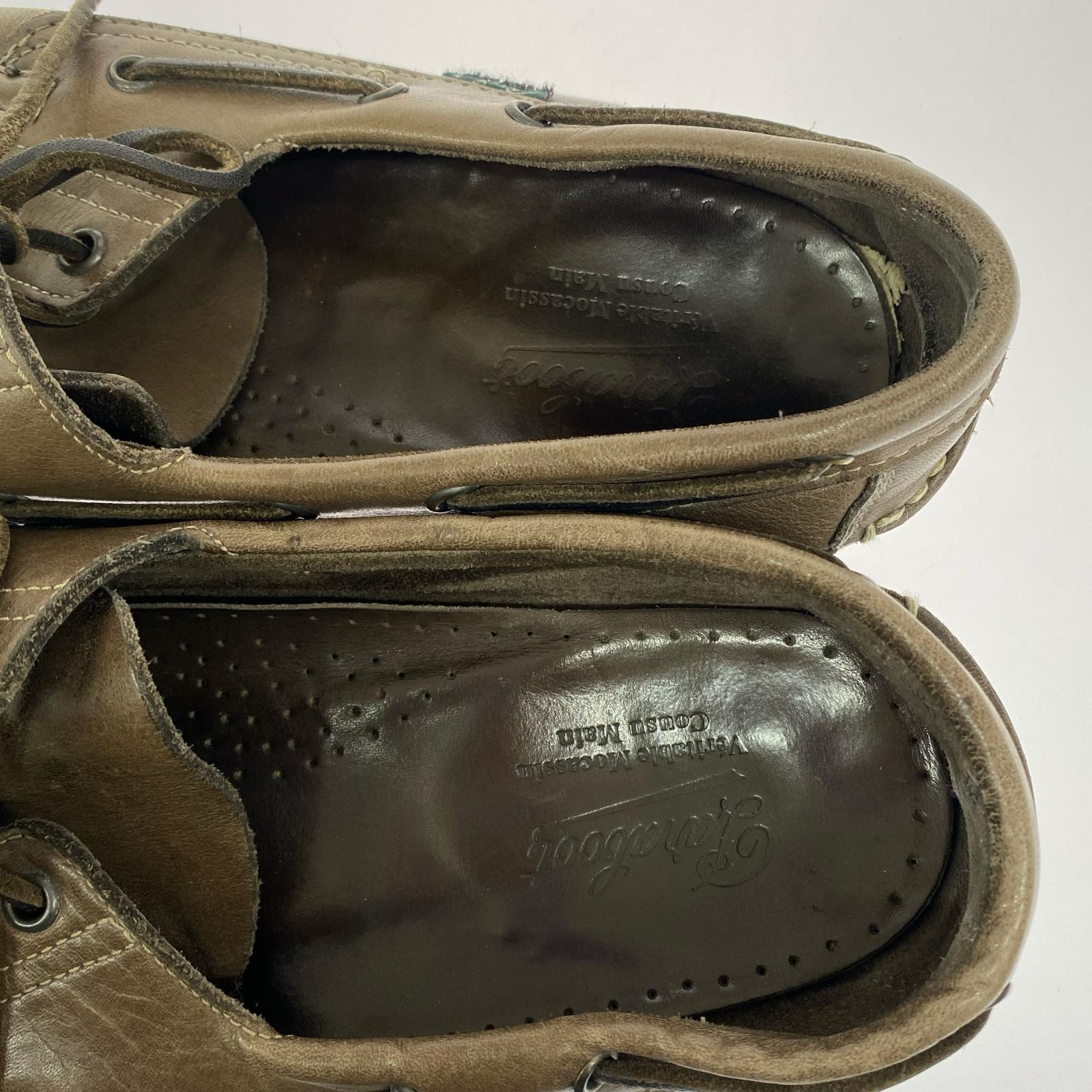 シューズ Paraboot デッキシューズ - 茶 ブラウン