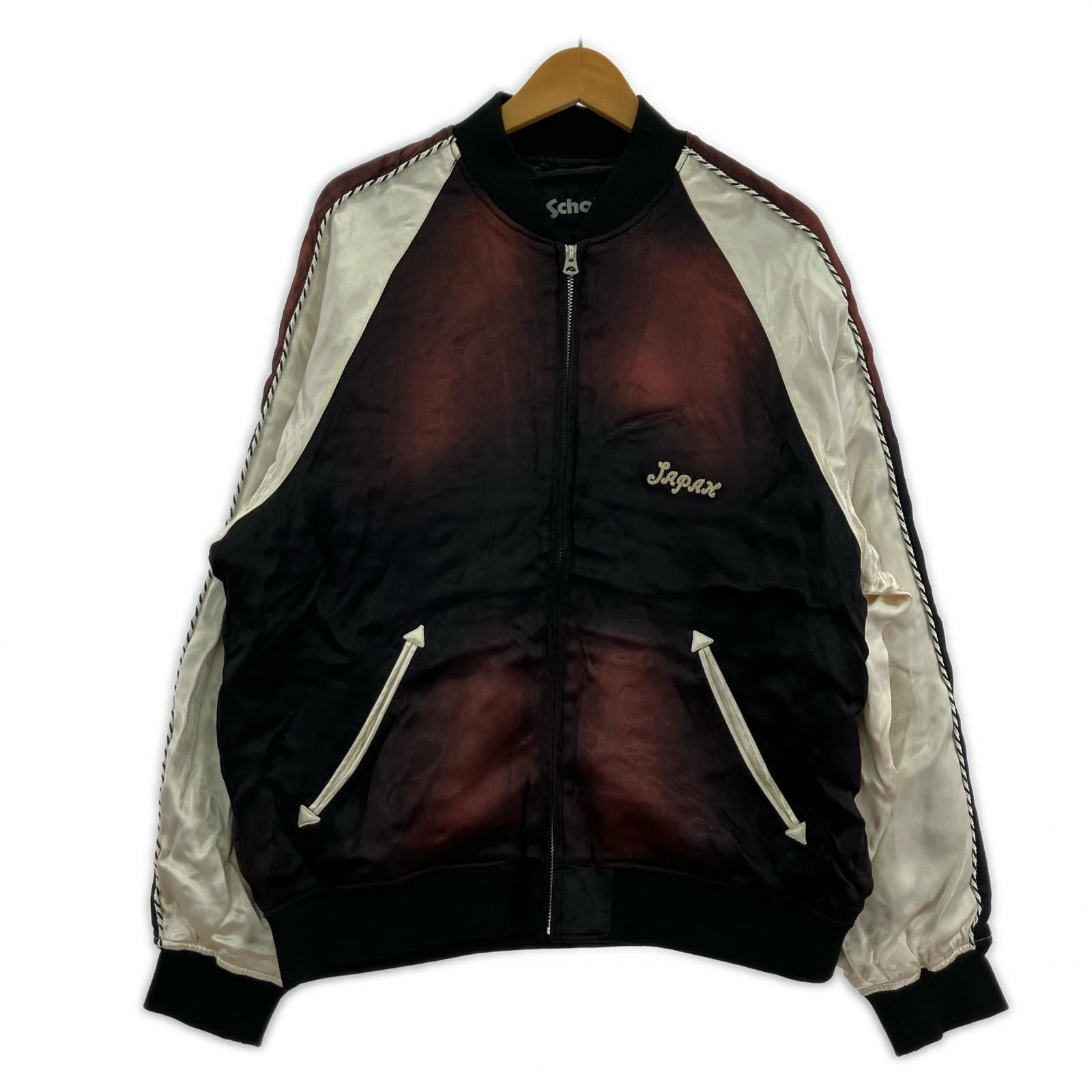ジャケット スカジャン レーヨン ブラウン (XL) ブラウン