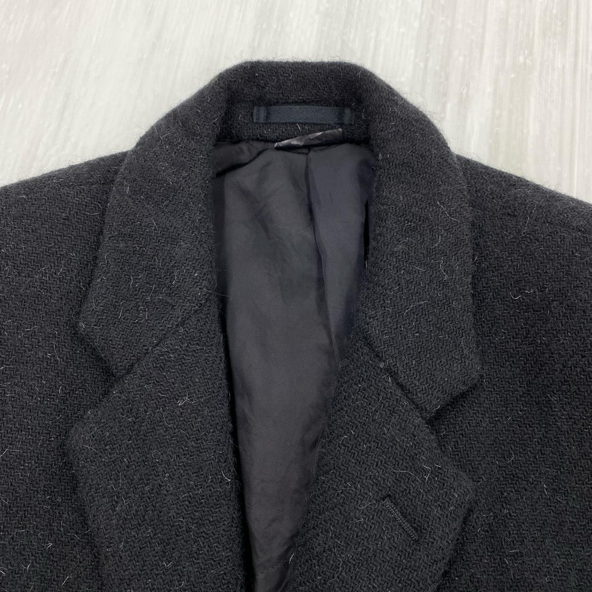テーラードジャケット HOMME DEUX ウール 2B 黒 (XS) SS ブラック