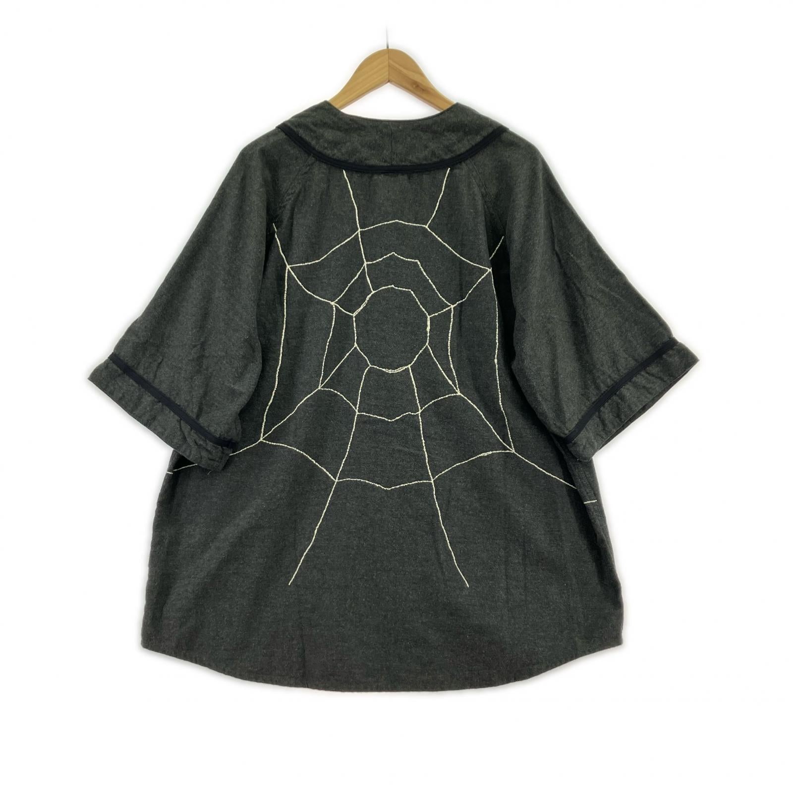 半袖シャツ KAPITAL 25SS 綿ウール GREAT KOUNTRY ベースボールシャツ F ダークグレー グレー