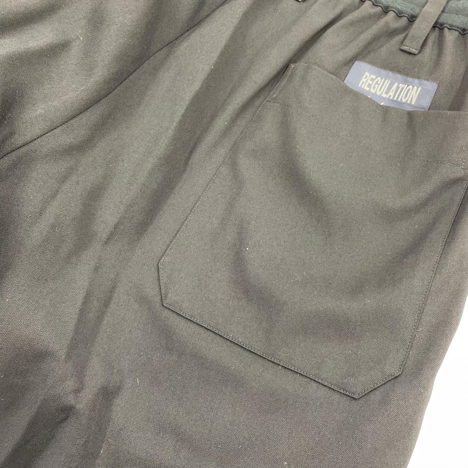 パンツ REGULATION Yohji Yamamoto ウールギャバジンパンツ 2 ブラック 2 ブラック