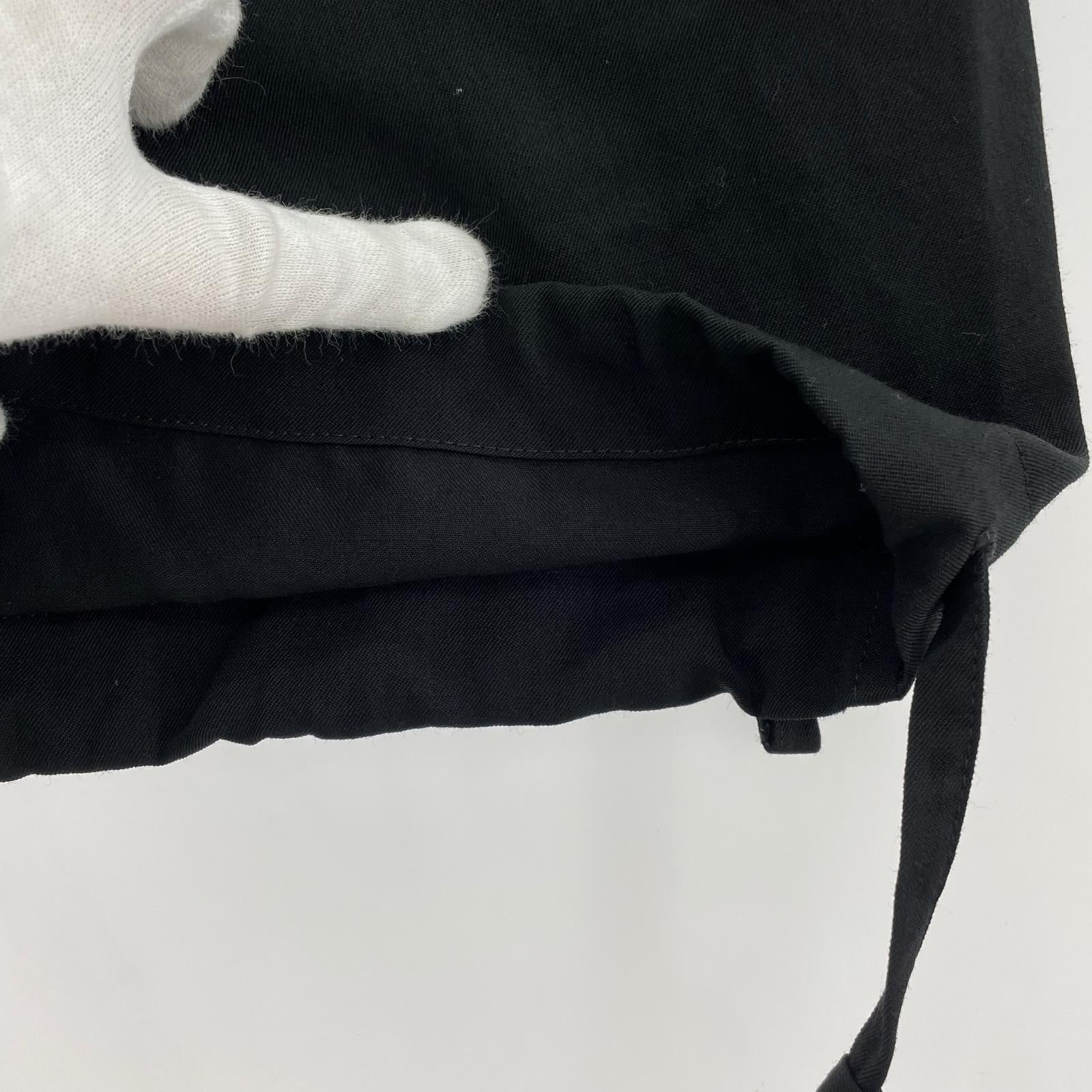 パンツ Yohji Yamamoto POUR HOMME ウールギャバ 定番サルエルパンツ 3 ブラック 3 ブラック