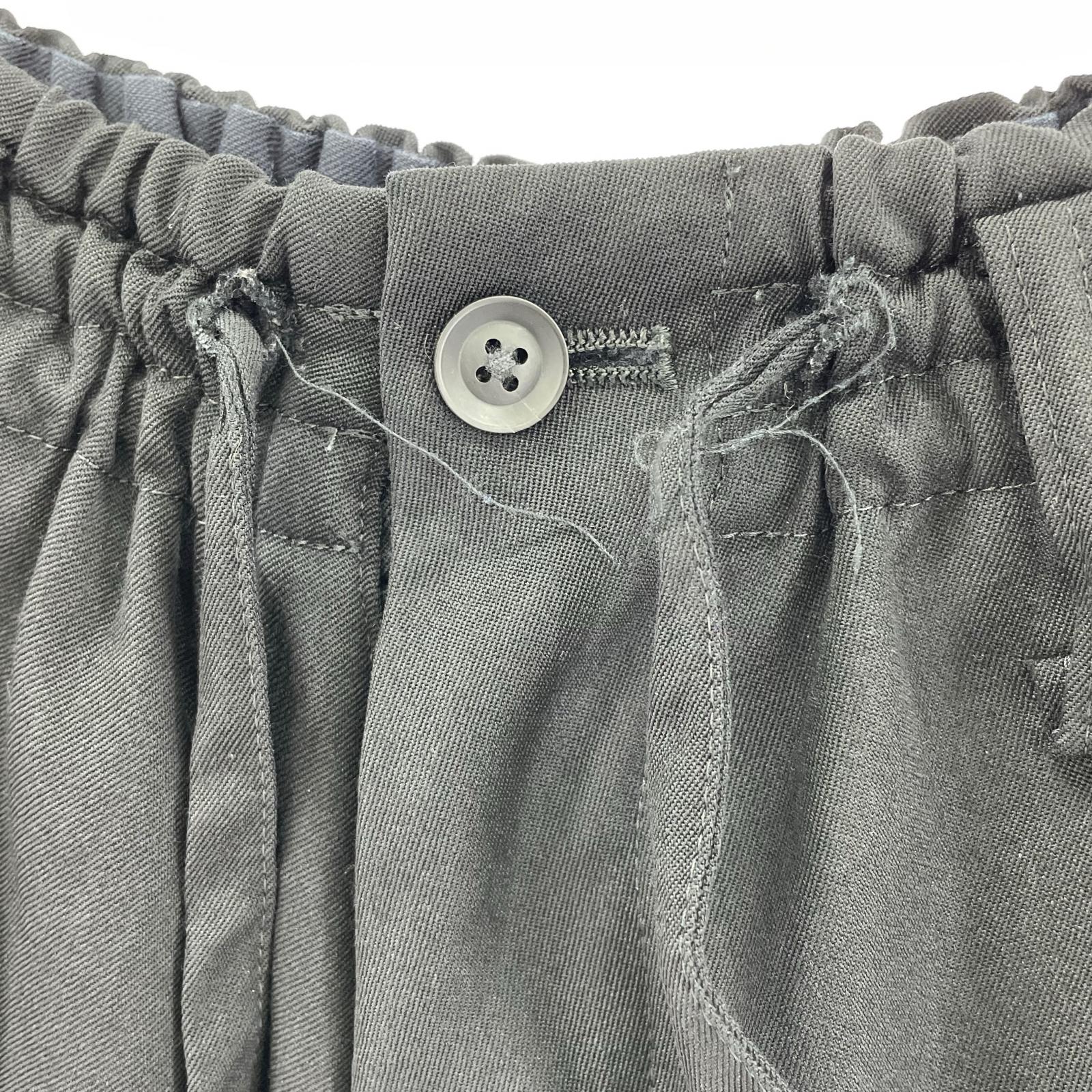 パンツ Yohji Yamamoto POUR HOMME ウールギャバ 定番サルエルパンツ 3 ブラック 3 ブラック