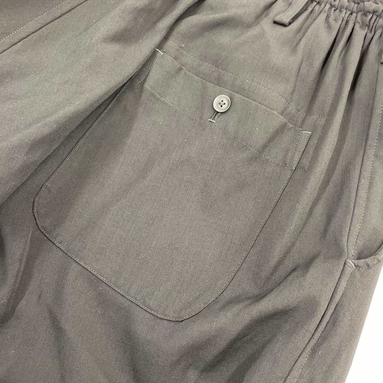 パンツ Yohji Yamamoto POUR HOMME ウールギャバ 定番サルエルパンツ 3 ブラック 3 ブラック