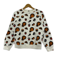 スウェット BABY MILO 総柄 ジャンクフード スウェット 白 SHORT