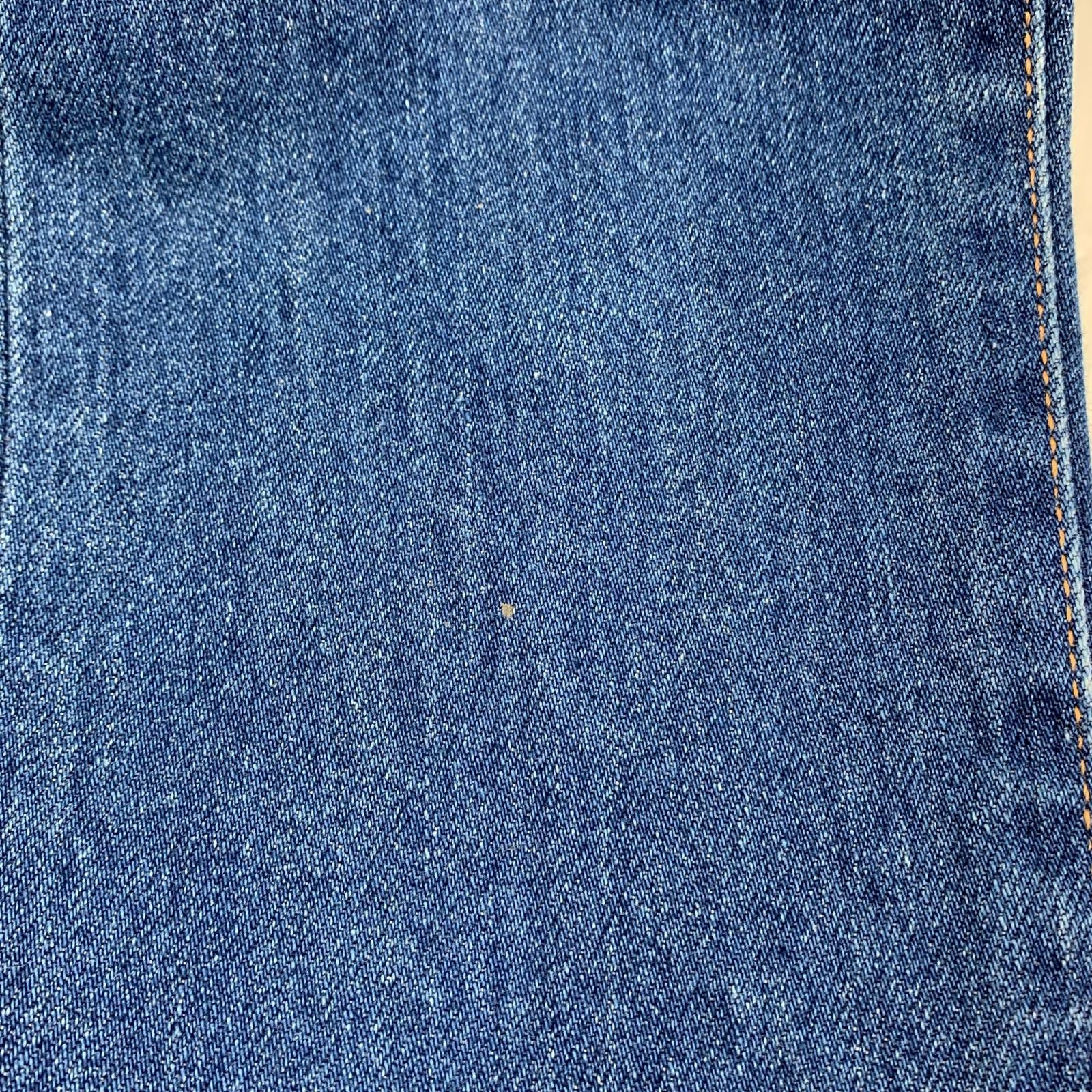 デニムパンツ カモフラージュ リペア加工 バックstar刺繍 デニムパンツ ネイビー