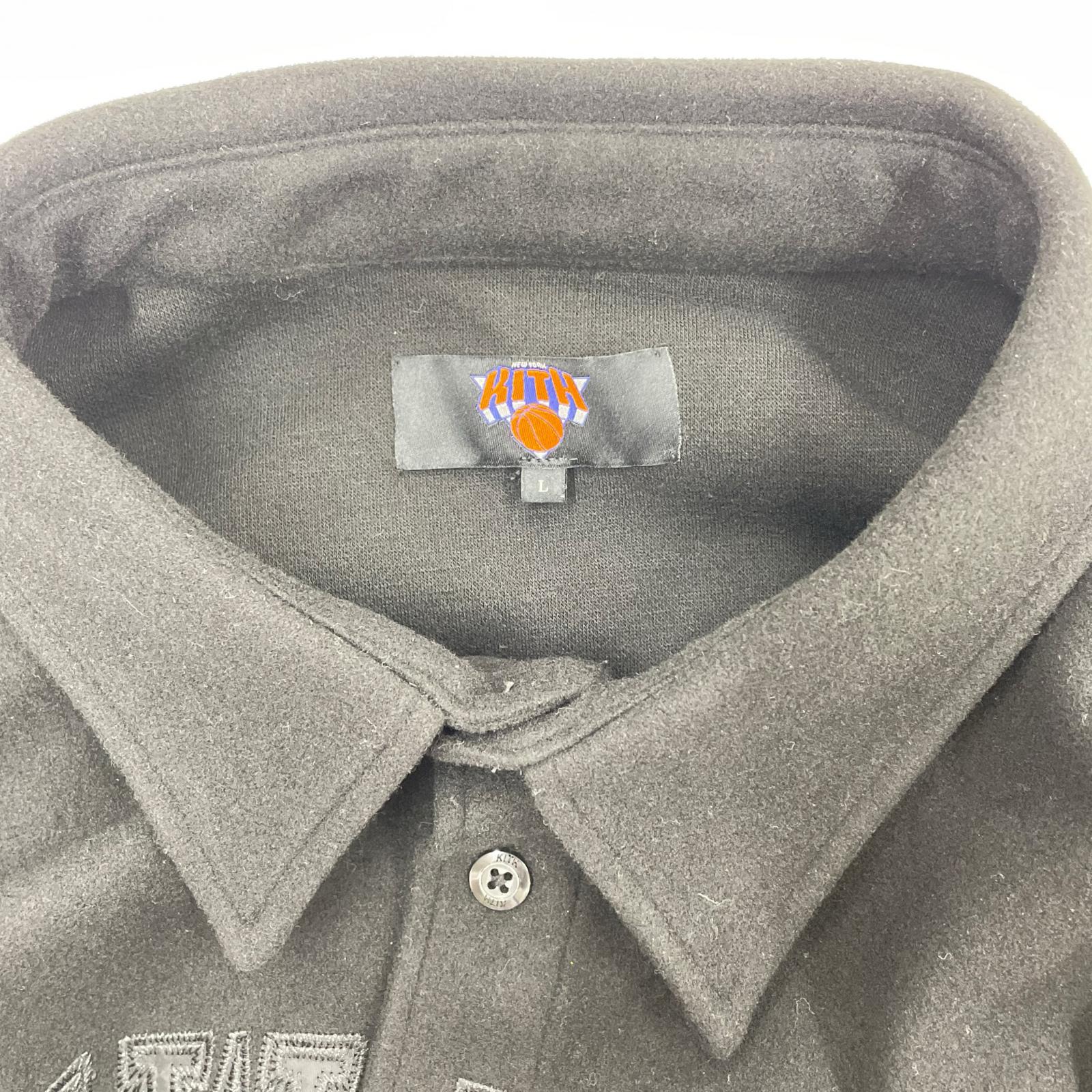 ジャケット New Youk Knicks Felted Apollo Shirt L ブラック