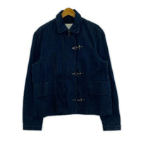 ジャケット ZARA トグルボタンデニム ファイヤーマンジャケット S インディゴ S ブルー