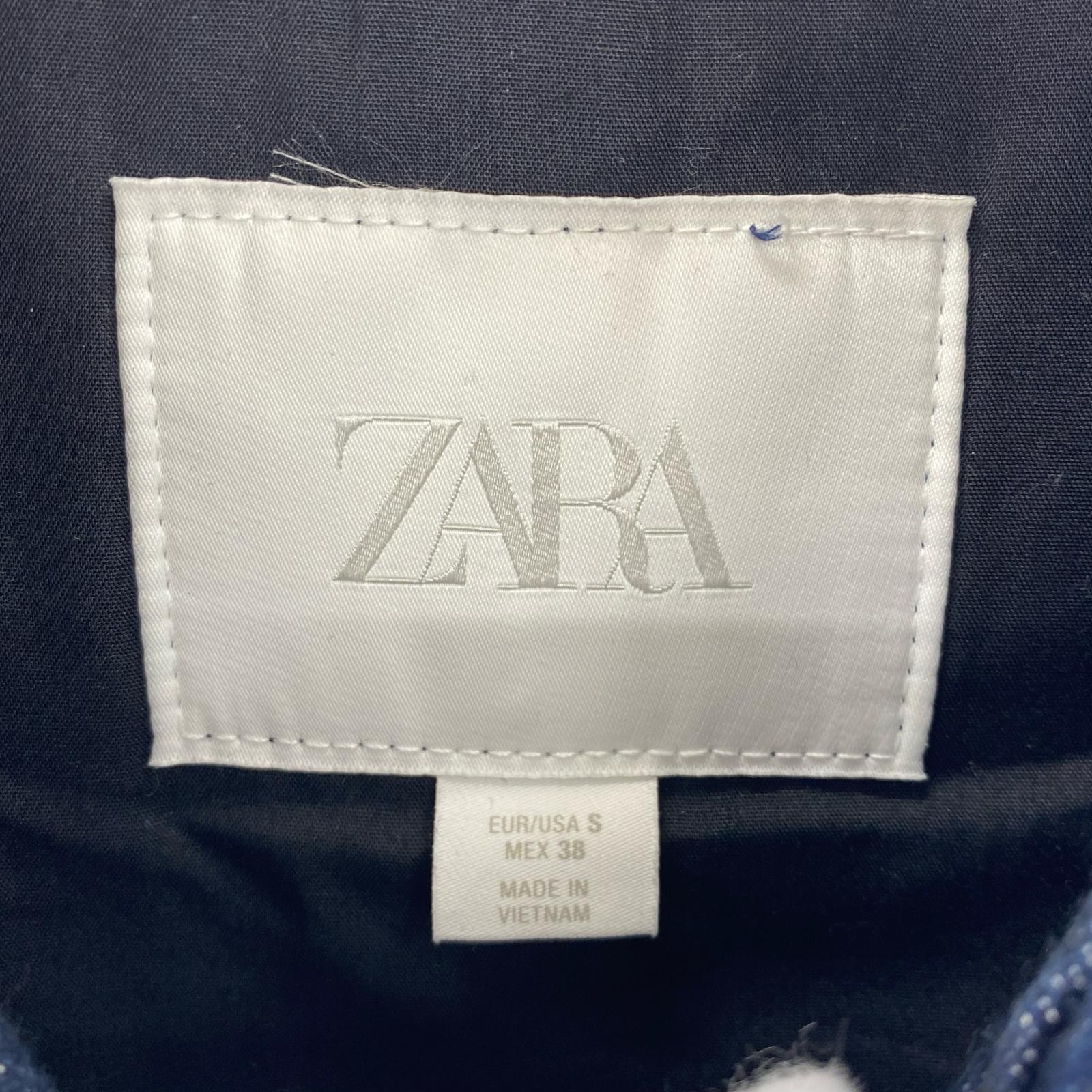 ジャケット ZARA トグルボタンデニム ファイヤーマンジャケット S インディゴ S ブルー