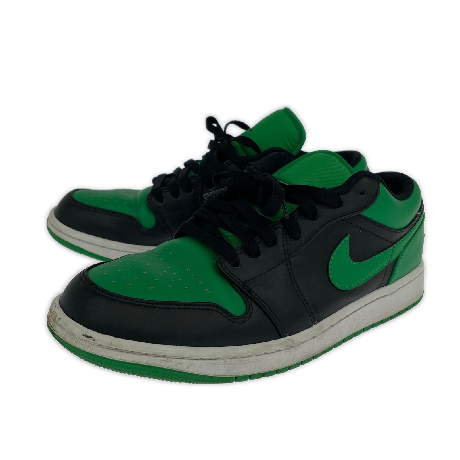 スニーカー NIKE Air Jordan 1 Low LuckyGreen 553558-065 (27.5) 27.5cm (US9 1/2 UK9 EU45)
