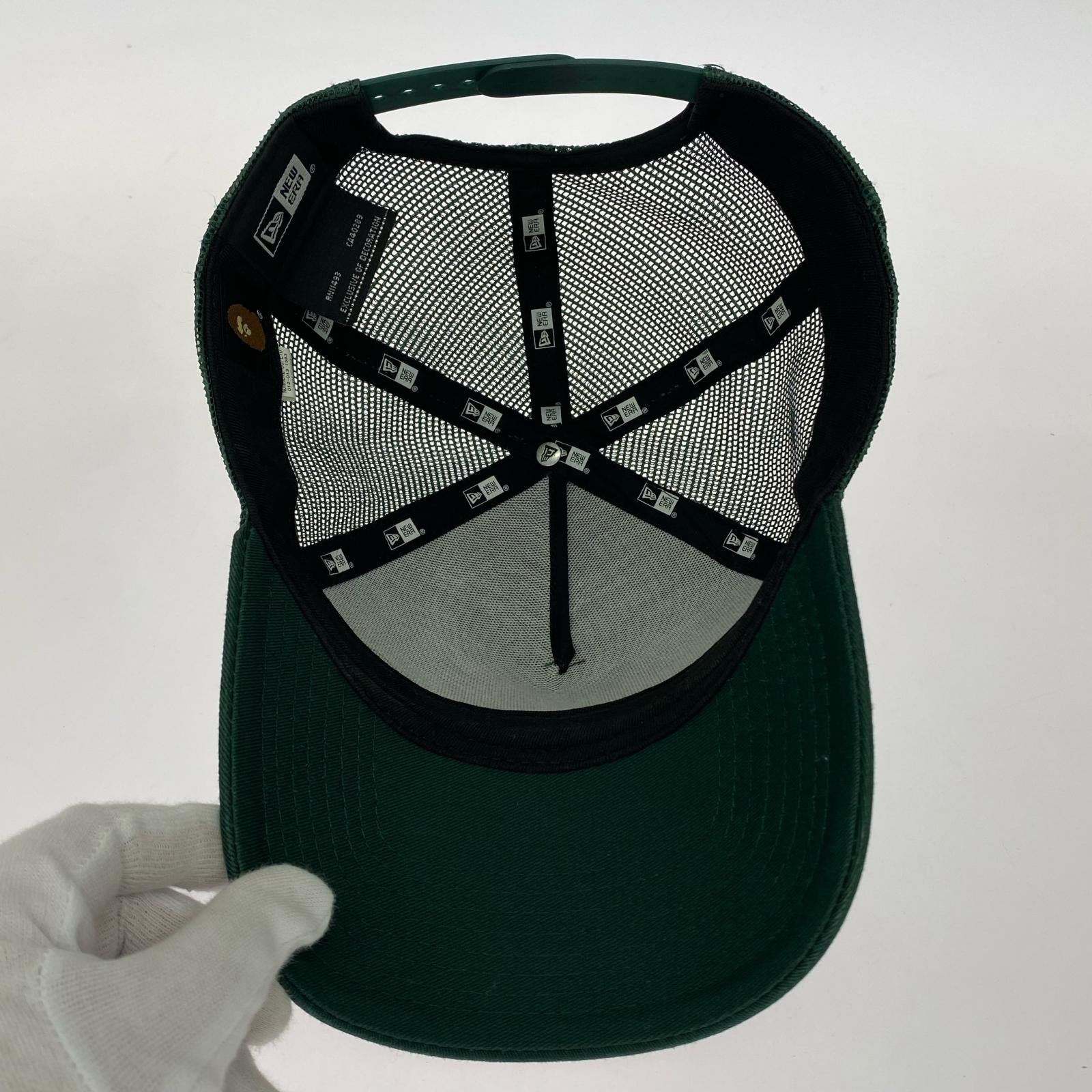 キャップ BAPE STA ロゴ メッシュ 緑 グリーン