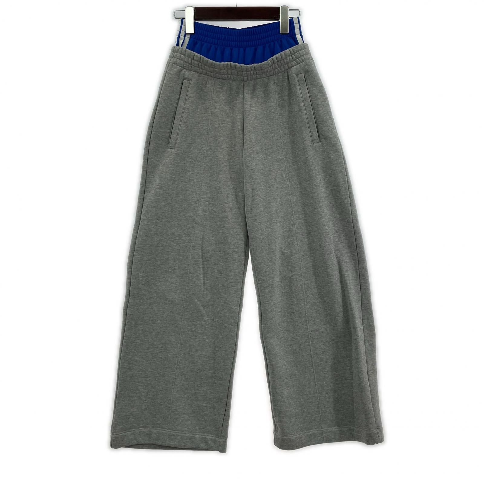 パンツ adidas originals × KSENIASCHNAIDER フェイクレイヤードパンツ S S グレー