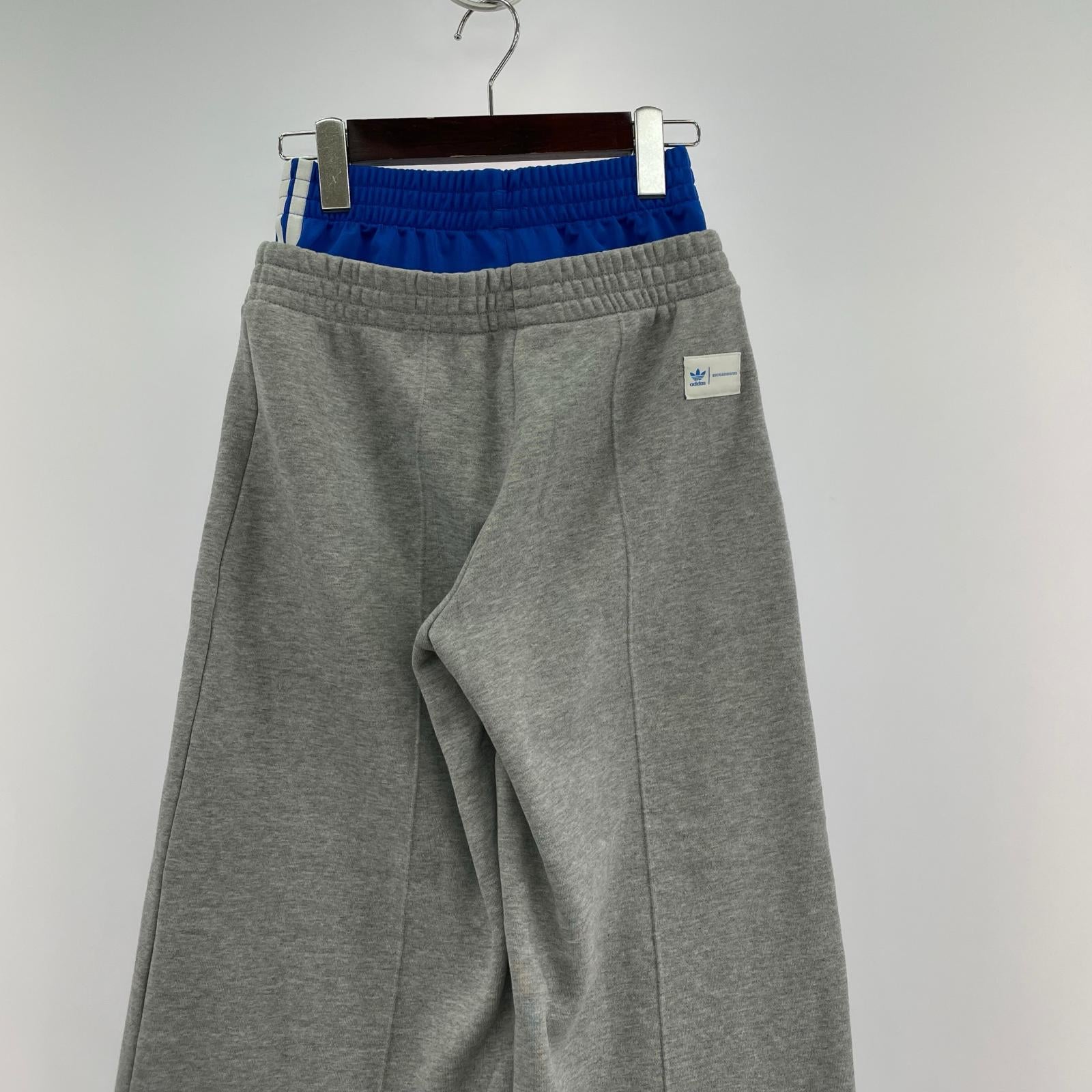 パンツ adidas originals × KSENIASCHNAIDER フェイクレイヤードパンツ S S グレー