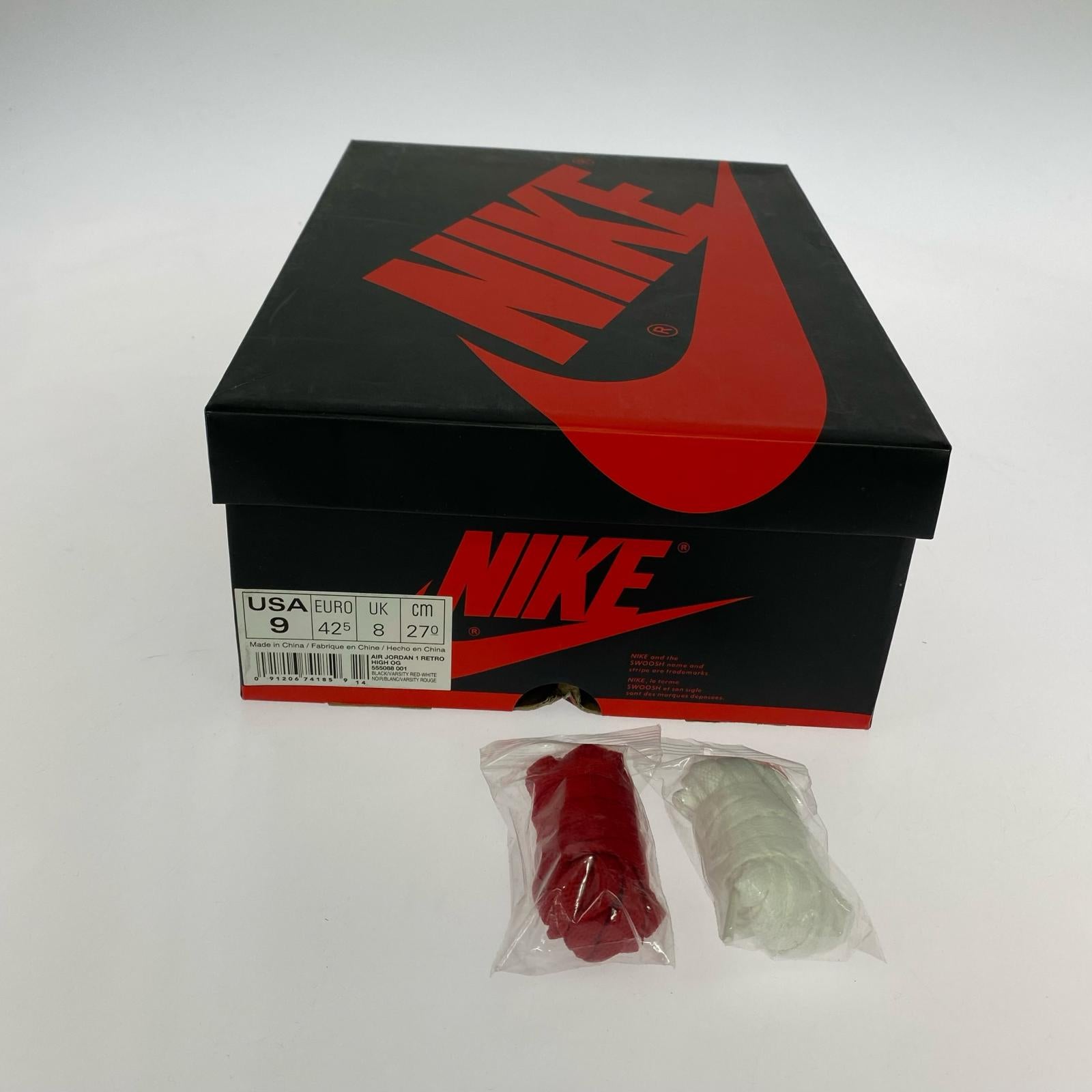 スニーカー 555088 001 AJ1RETRO HIGH OG 27.0cm 27cm (US9 UK8 1/2 EU44)