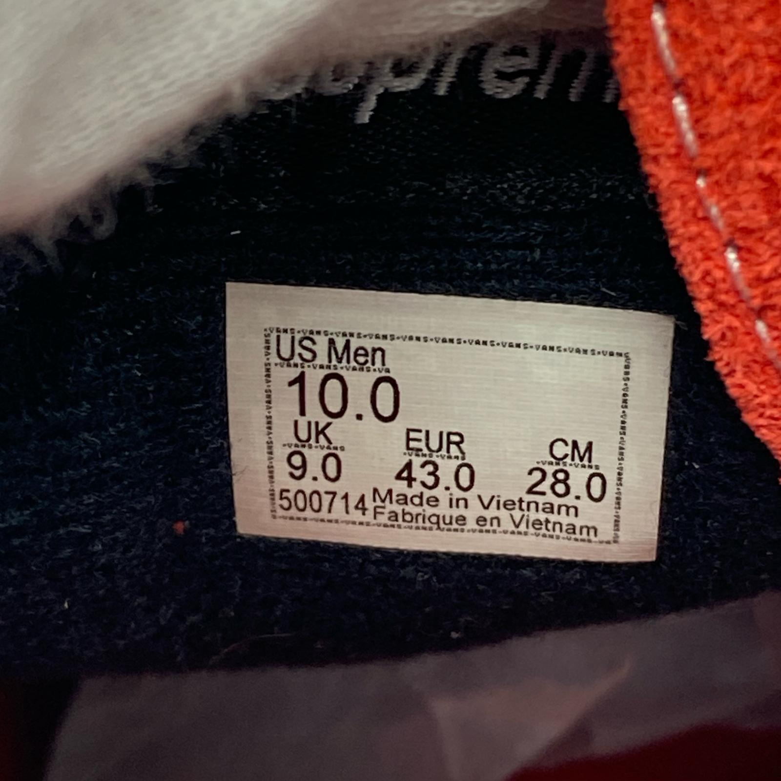 スニーカー Supreme×VANS 24SS Sid S Fuck Em Red 28.0cm 赤 28cm (US10 UK9 1/2 EU46)