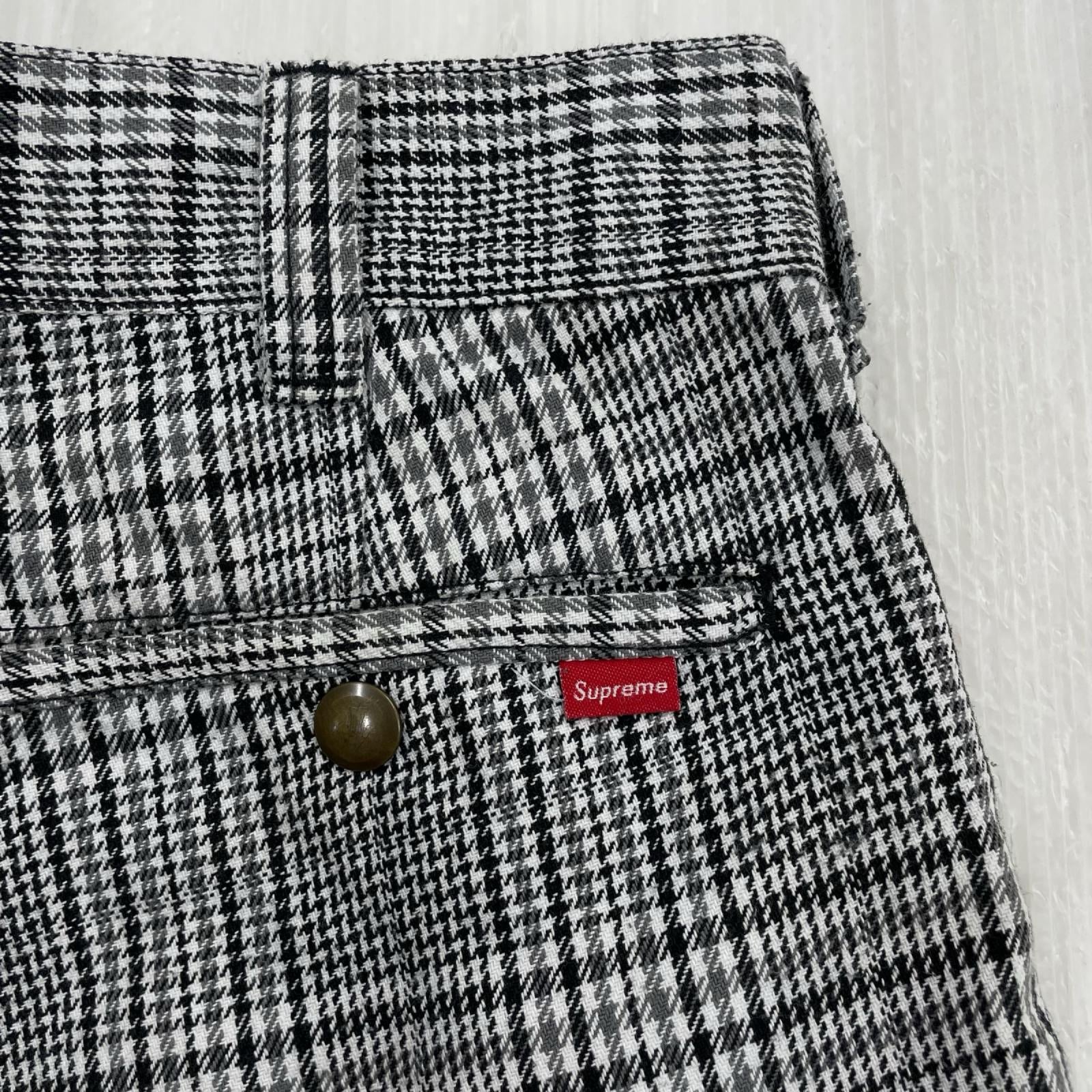 パンツ 18SS WORK PANT GREY PLAID (W32) 30