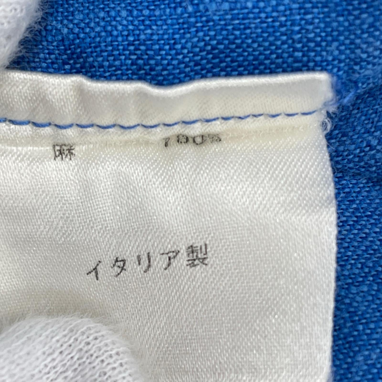 長袖シャツ 14 1/2 37 青 37 ブルー