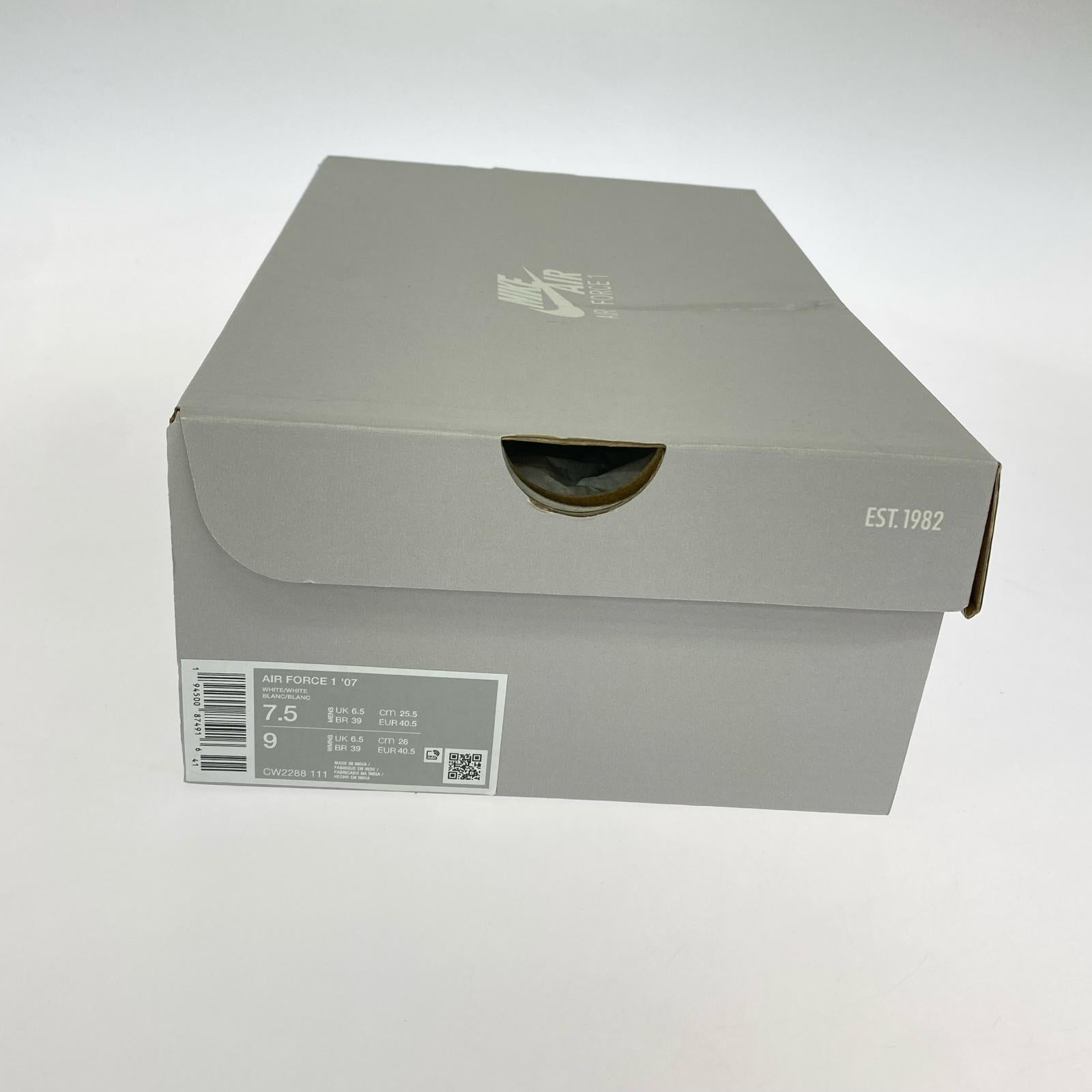 スニーカー AIR FORCE1LOW 07 25.5cm (US7 1/2 UK7 EU41) ホワイト