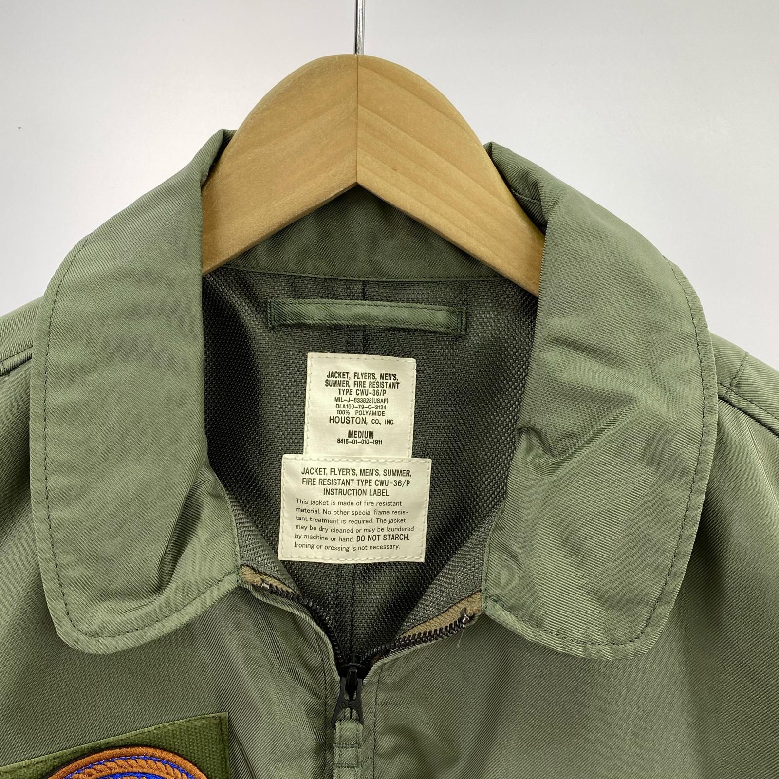 ジャケット HOUSTON フライトジャケット CWU-36/P M カーキ