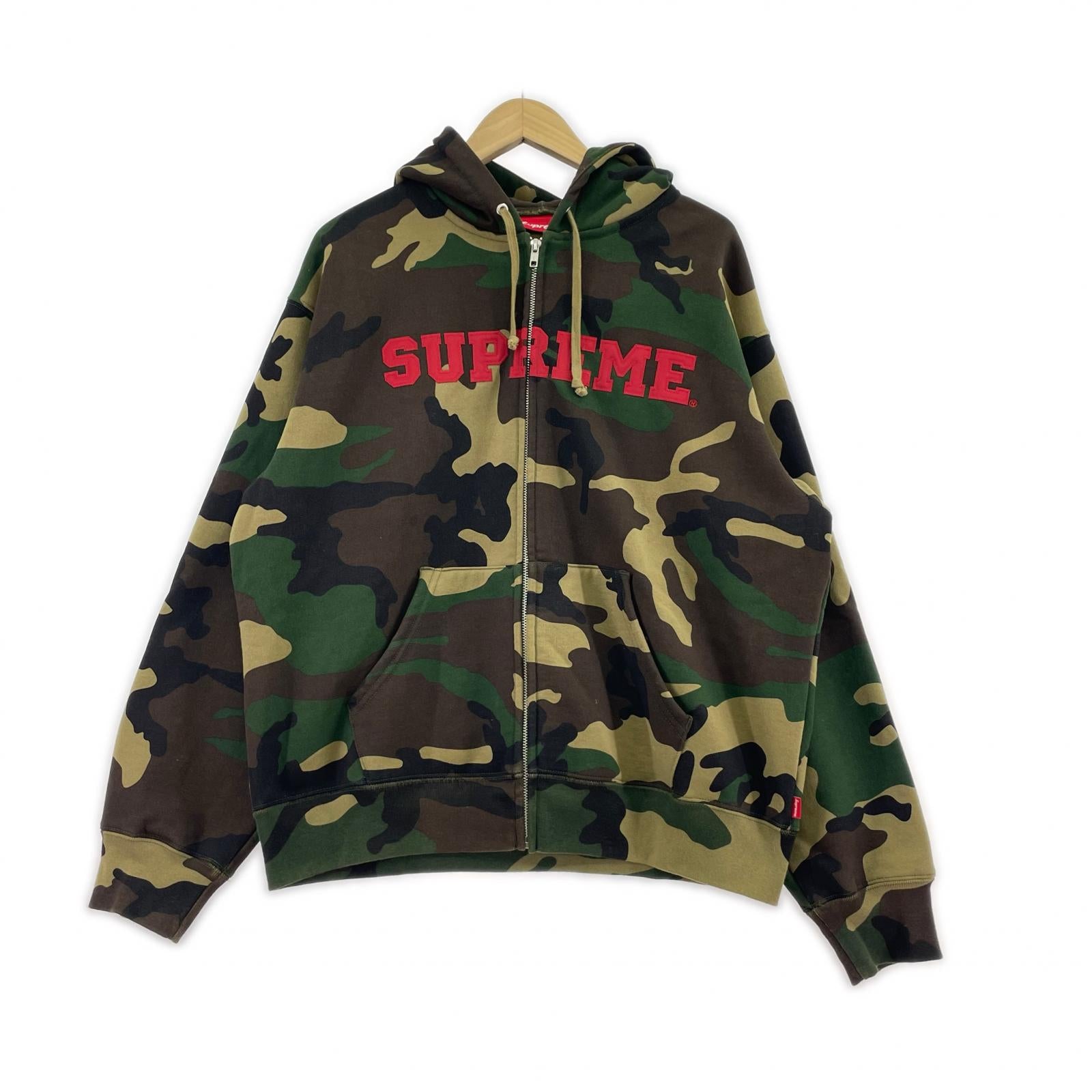 パーカー Supreme 25AW Collegiate Applique Zip Up Hoodie M M