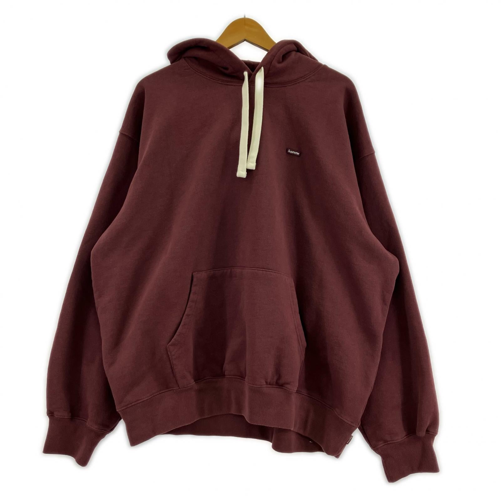 パーカー 26ss small box hooded sweatshirt L RED L レッド