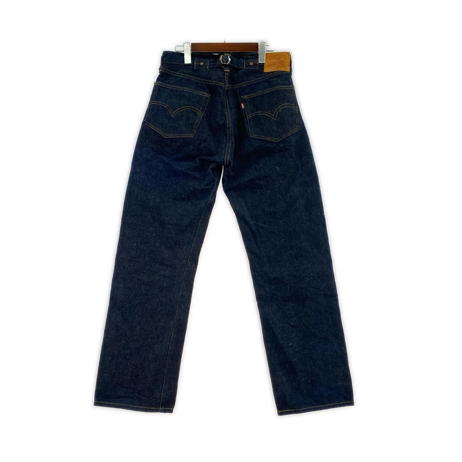 デニムパンツ 98年製 201XX 刻印555 USA製 濃紺 33 ネイビー