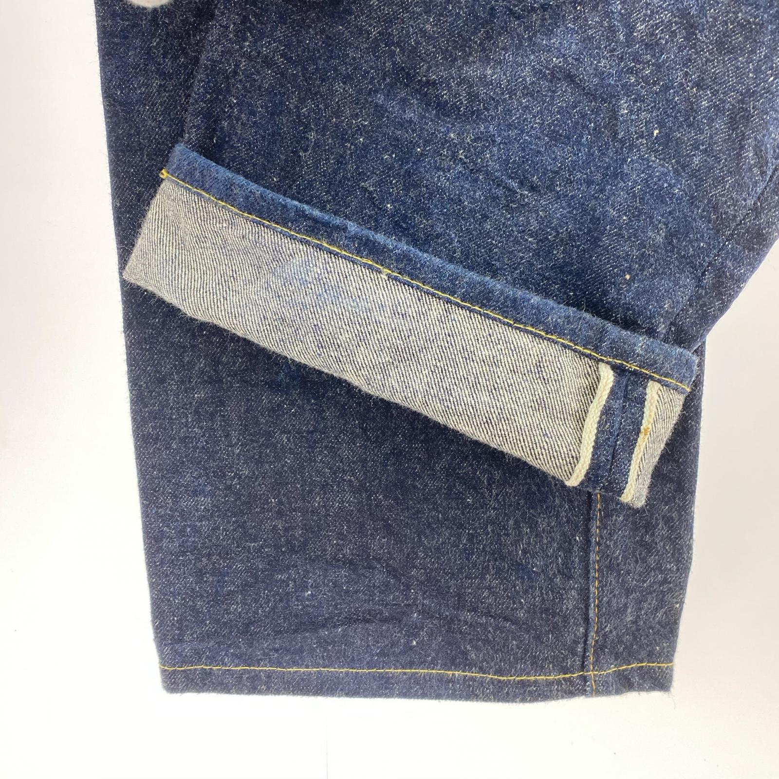 デニムパンツ 98年製 201XX 刻印555 USA製 濃紺 33 ネイビー