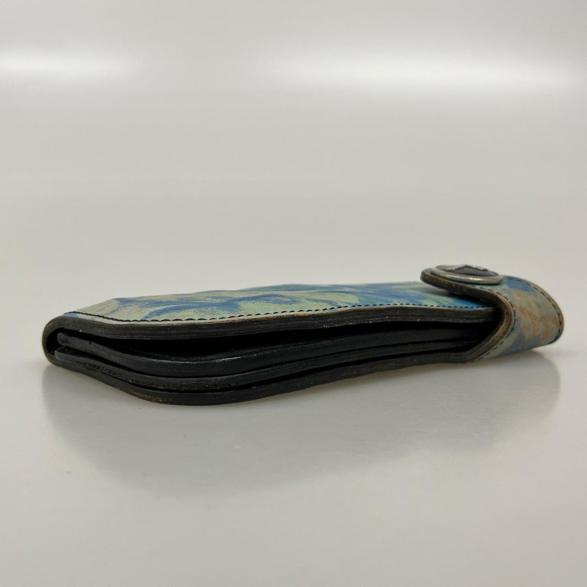 長財布 ど根性ウォレット ブルー