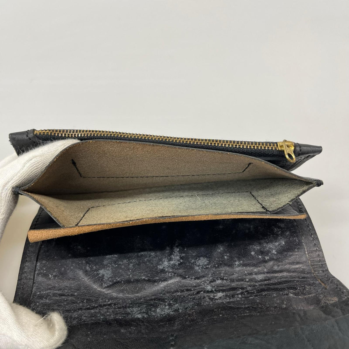 長財布 ど根性ウォレット ブルー