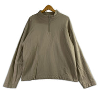 スウェット ELASTIC HIGH GAUGE SWEAT HALF ZIP 3 ベージュ