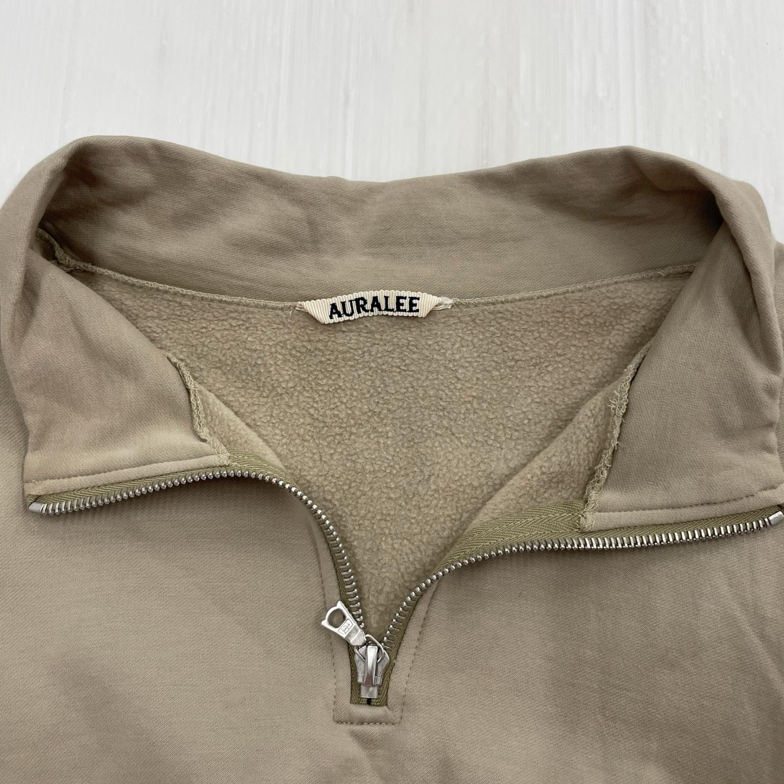 スウェット ELASTIC HIGH GAUGE SWEAT HALF ZIP 3 ベージュ