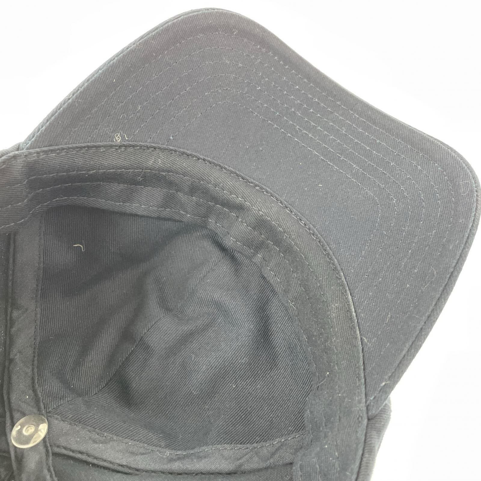 キャップ 6PANEL TWILL CAP 紺 ネイビー