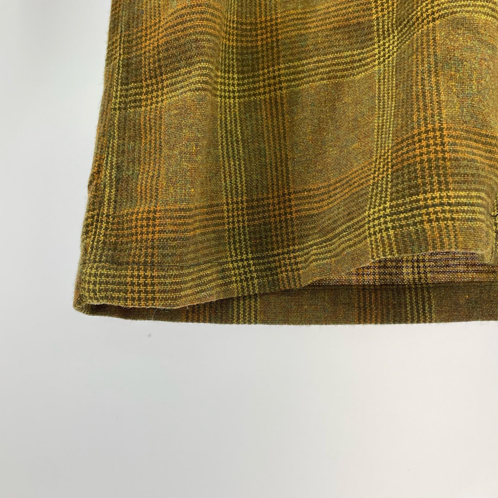 長袖シャツ 60s ボードシャツ チェック 茶(M) M
