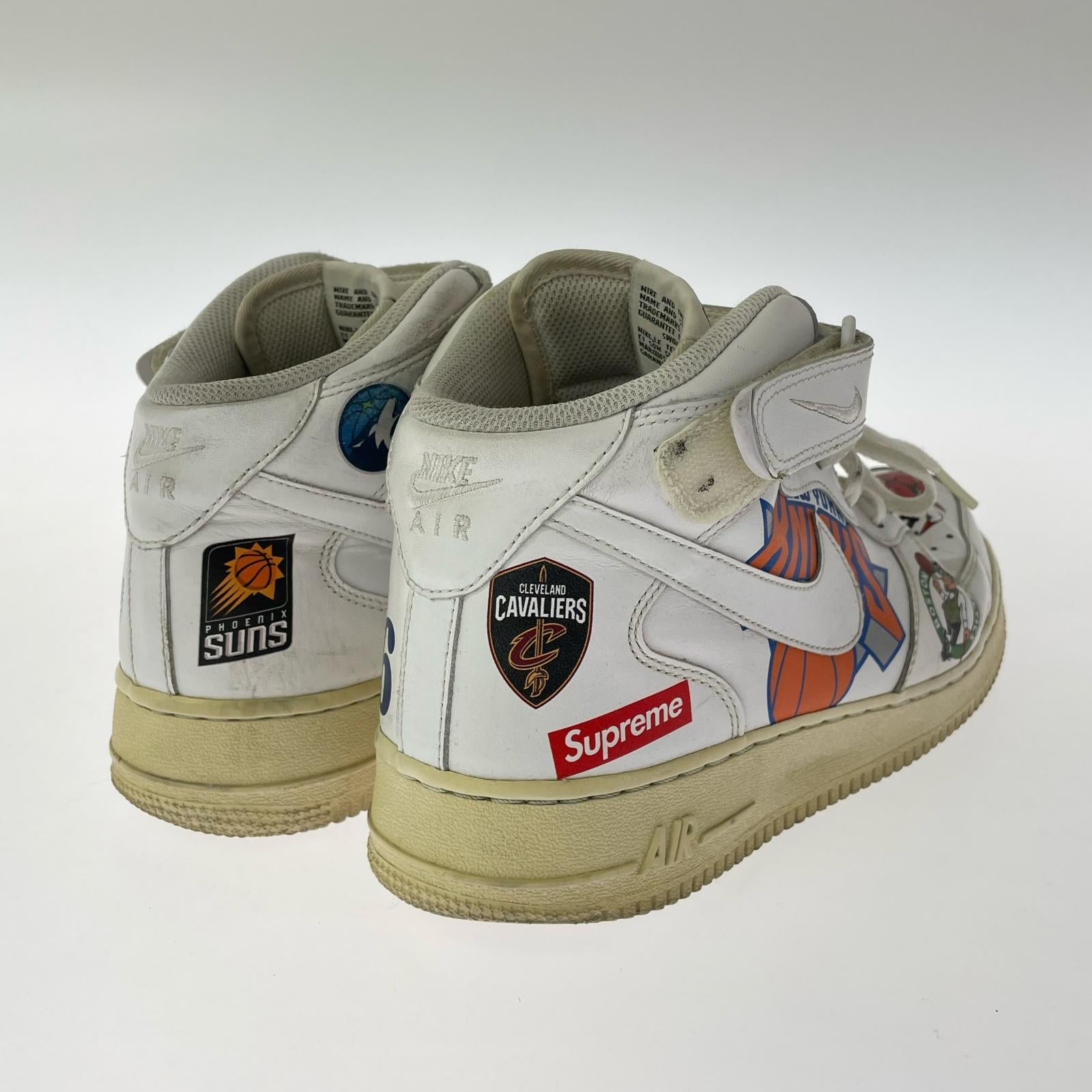 スニーカー ×SUPREME×NBA AIR FORCE 1 MID 07 (28.0) 28cm (US10 UK9 1/2 EU46) ホワイト
