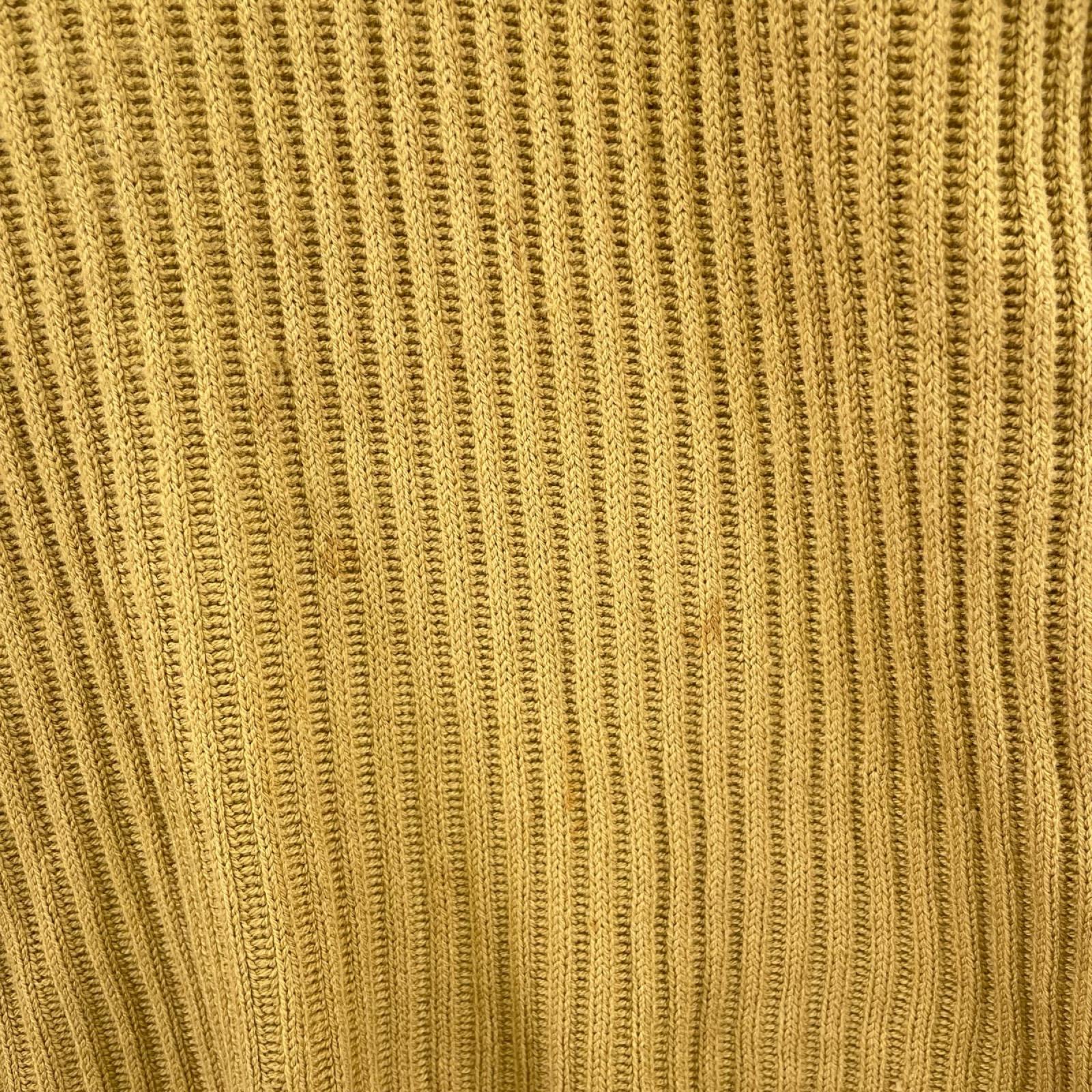 ニット STONE ISLAND 90s グリーンエッジ ヴァージンウールニット S マスタード S