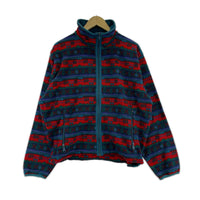 ダウンベスト 90s 青 XL マルチカラー