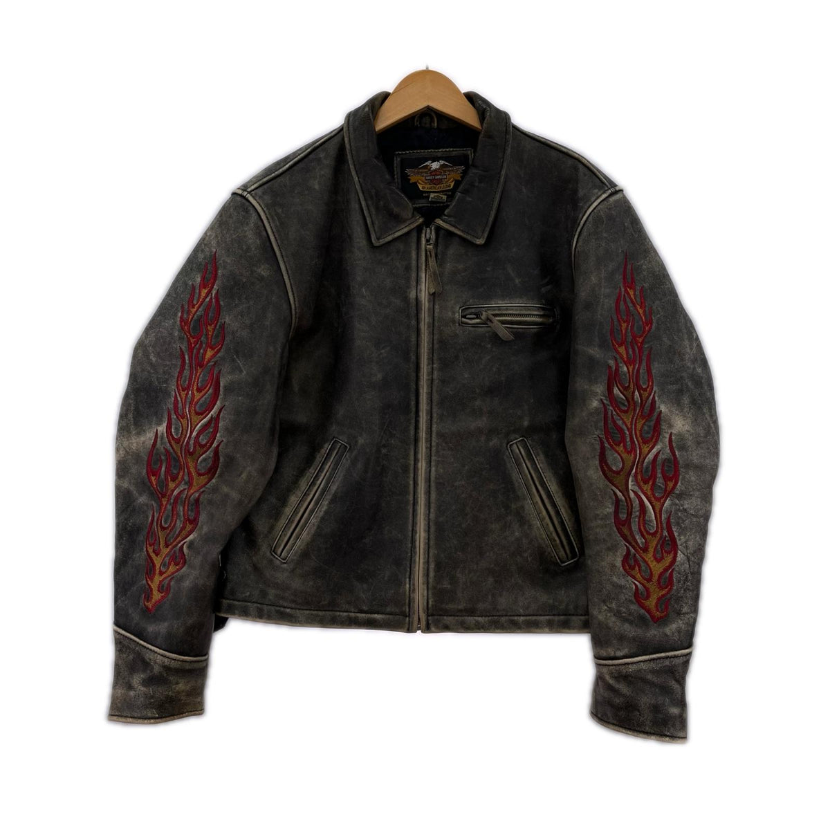 ライダースジャケット カウレザーシングルライダースジャケット BLK L L