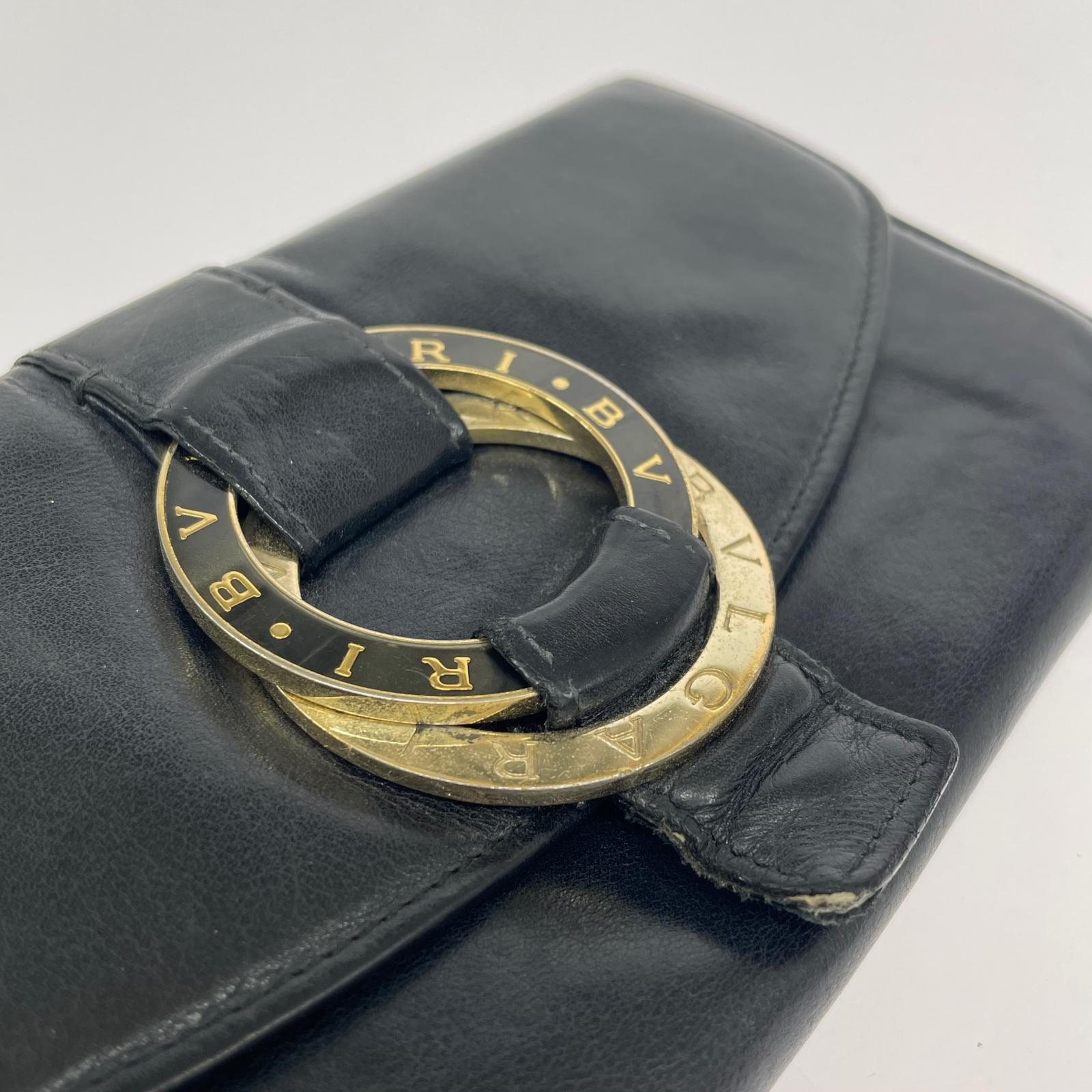 BVLGARI チャンドラ ダブルサークル レザーウォレット